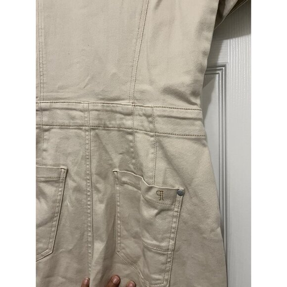Anthropologie Women's The Kit Utility Romper‎ by Pilcro in Tan Size 10 - Picture 8 of 8